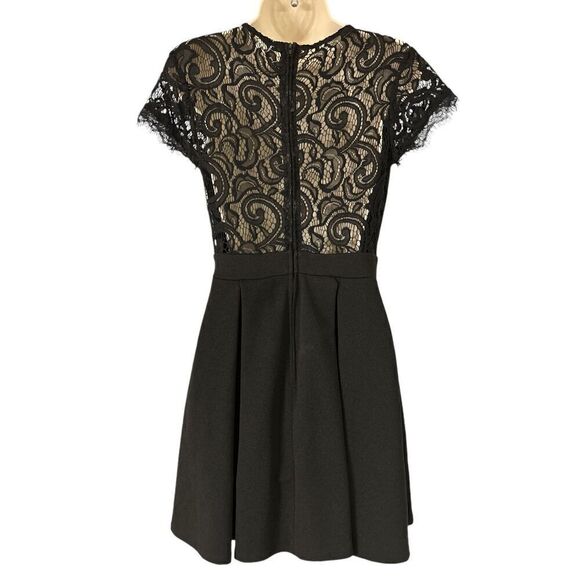 B. Darlin Black Cocktail Dress Size 5/6 Short Sleeve - Picture 5 of 9